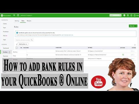 How to add bank rules in your QuickBooks®Online