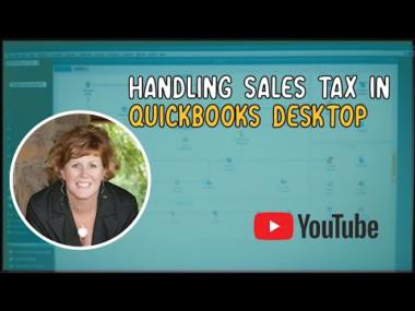 Handling Sales Tax in QuickBooks