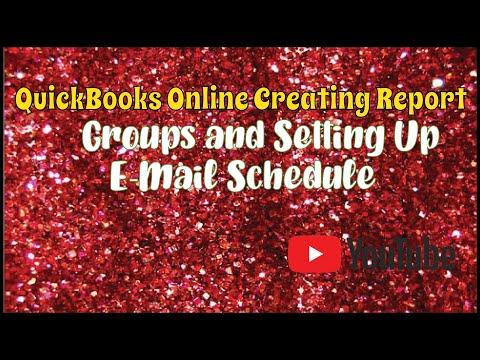 Online Creating Report Groups and Setting Up E-Mail Schedule