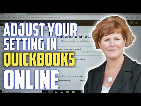 How do you adjust your settings in QuickBooks®Online