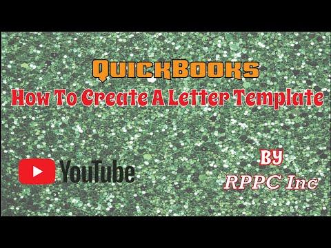 How To Create A Letter Template