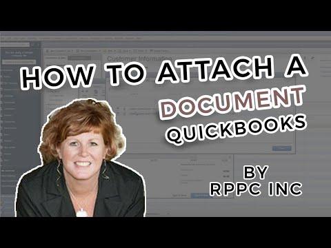 How do I attach a document in Quickbooks?