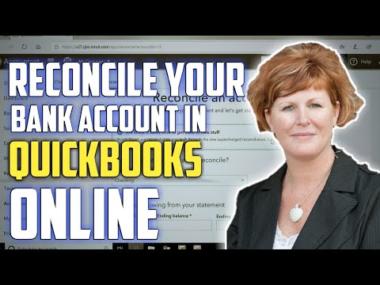 How do I reconcile my bank account in Quickbooks?
