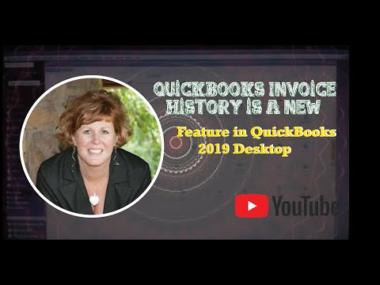 Invoice History is a new feature in QuickBooks®desktop