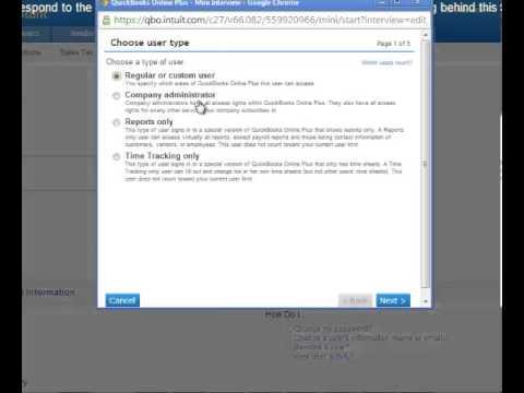 How To Change User Access Rights with QuickBooks®Online